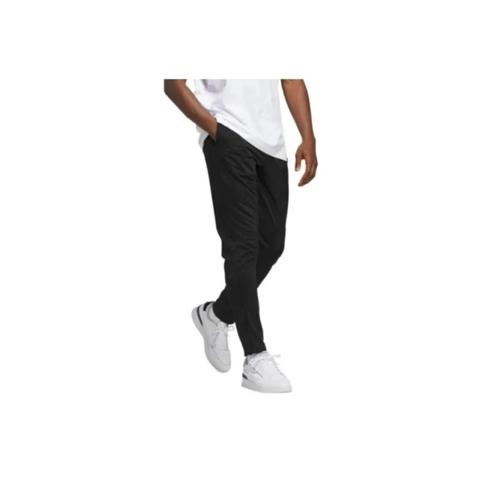 NWT Adidas Tricot Men's M Black Training Track Pants Ankle zip i1912